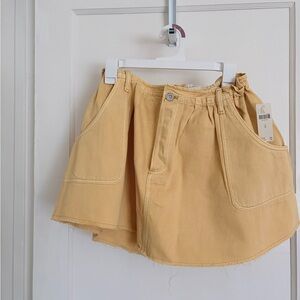 Pilcro Yellow Mini Skirt